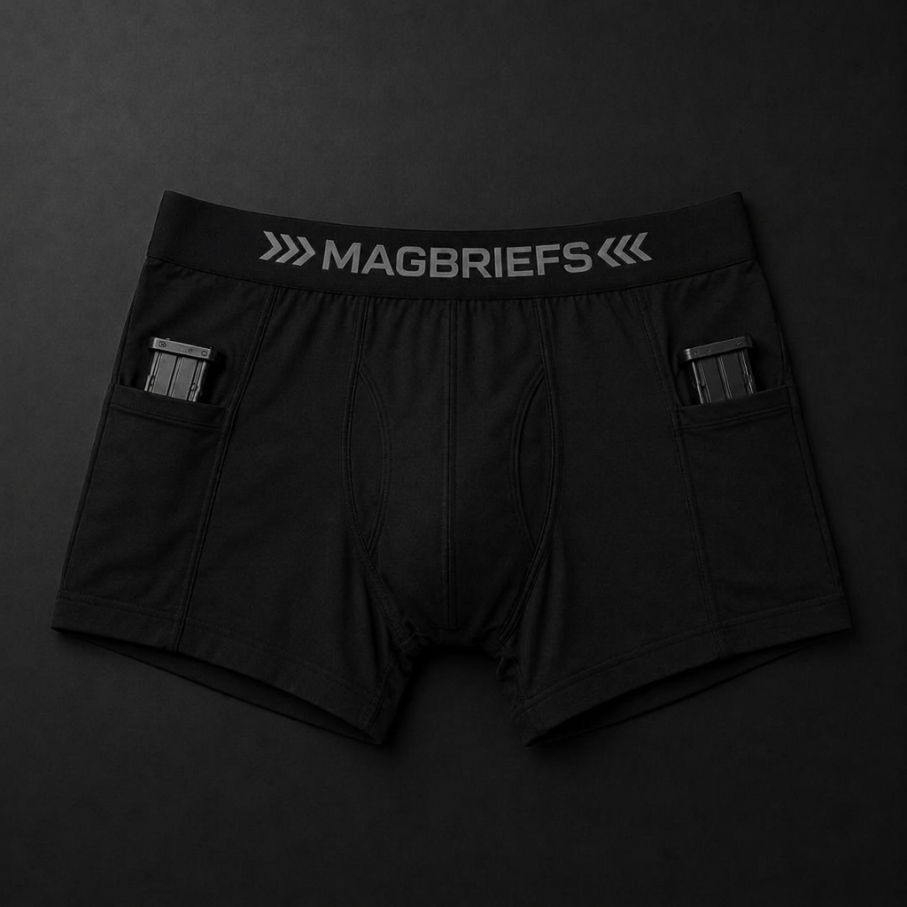 MagBriefs product with dual mag pockets — interactive diagram